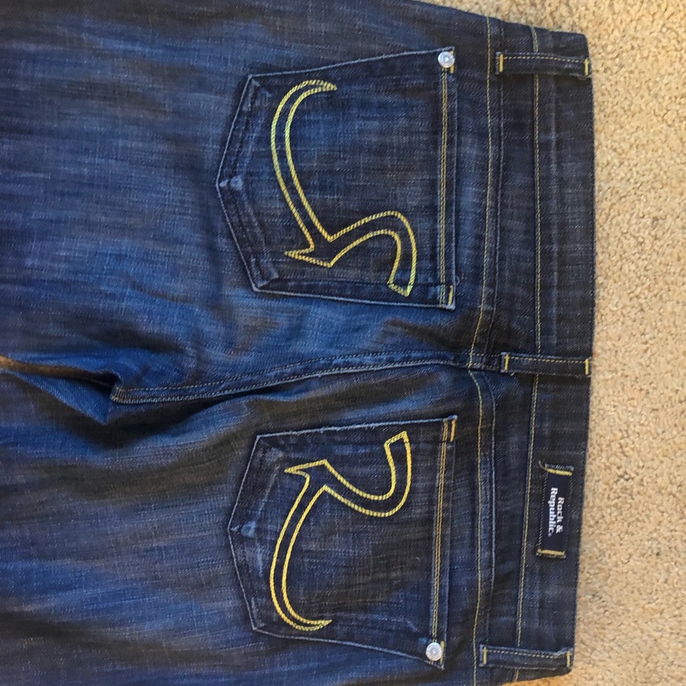 Rock & Republic long dark wash jeans